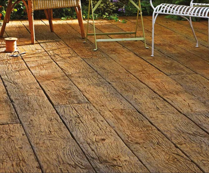 Millboard weathered oak deck boards