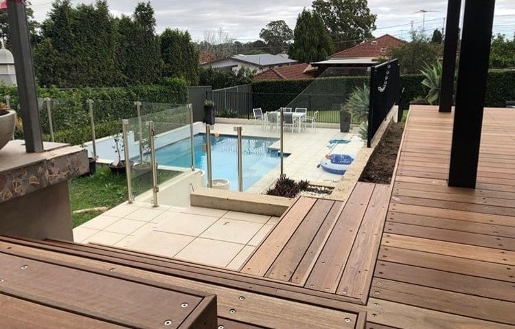 Spotted gum decking