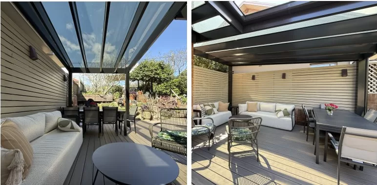 EZGlaze Polycarbonate pergola